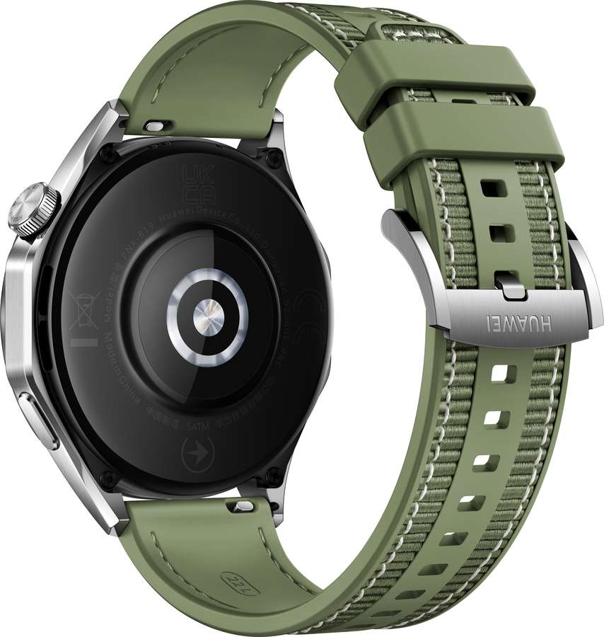 55020BGV HUAWEI WATCH GT4 46 mm Silver/Green strap