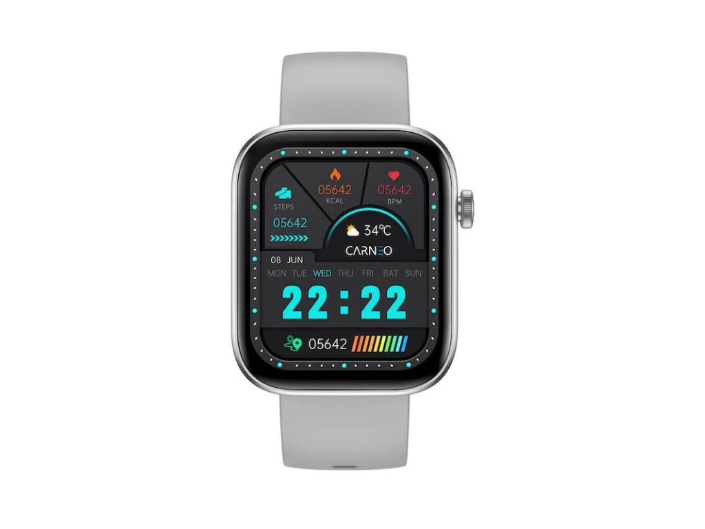 Smart hodinky Carneo Zenith HR+ strieborné